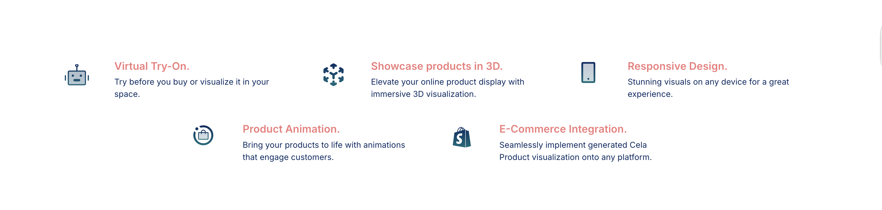 Features: Virtual Try-On, Showcase products in 3D, Responsive Design, Product Animation, E-Commerce Integration